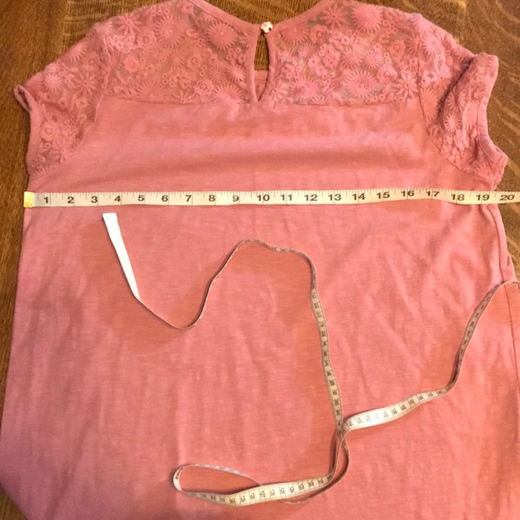 Matilda Jane Lory Pink Floral Lace Top Small Mauve - Picture 6 of 7